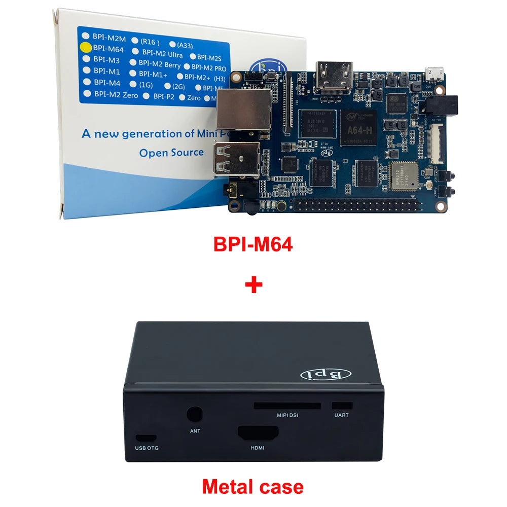 Smartfly banana pi BPI-M64 quad-core 64 bit SBC with allwinner A64 1.2 Ghz Quad-Core ARM Cortex A53 Android and Linux Demo Board