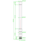 LORA 868MHZ 915MHZ Fiberglass Antenna For LoRaWAN Gateways, Helium Hotspots, Mining Equipment, and Meshitas Communication