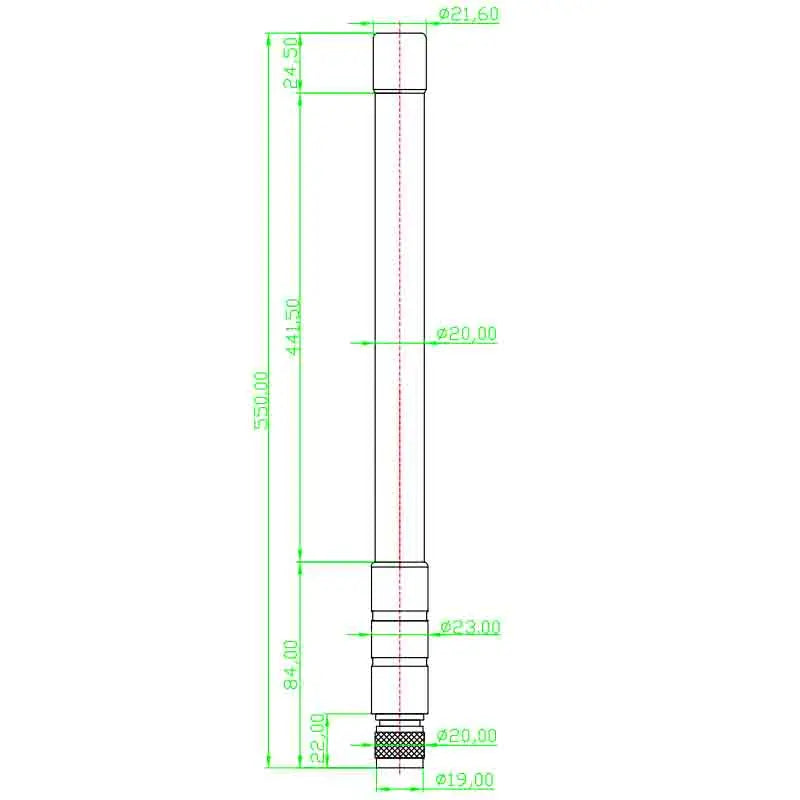 LORA 868MHZ 915MHZ Fiberglass Antenna For LoRaWAN Gateways, Helium Hotspots, Mining Equipment, and Meshitas Communication