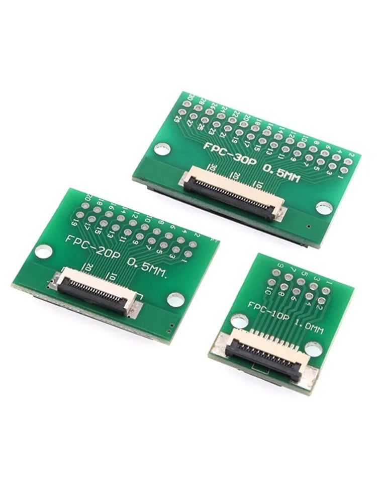 FPC/FFC Adapter Board 0.5/1.0MM to 2.54MM Soldered Connector 4/5/6/8/10/12/14/16/20/26/3040/45/50/60 Pin