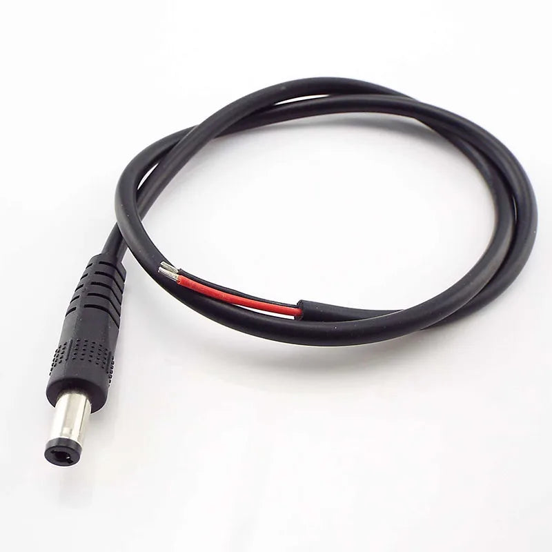 5.5x2.1mm 12V 5A DC male female Jack Power supply diy Connector charging Cable extension 20 AWG Cord DC For CCTV led strip light