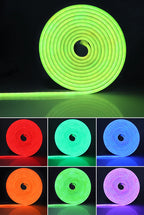 DC12V 1M 2M 3M 4M 5M RGB Neon LED Strip Ligts with Zigbee 3.0 Smart Wifi Controller Tuya Switch Home Decoration Silica Gel -EU