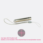 Mini 650nm 10mW Red Dot/Line/Cross Laser Diode Module Stainless Steel Handheld LED