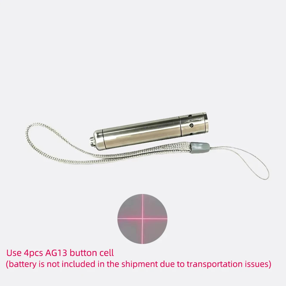 Mini 650nm 10mW Red Dot/Line/Cross Laser Diode Module Stainless Steel Handheld LED