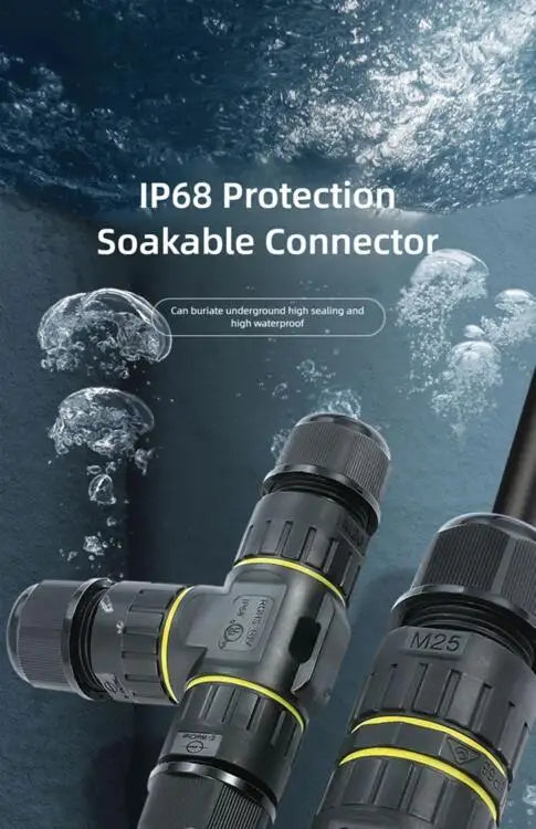 IP68 Waterproof Joint Wire Quick Connection Connector 2 3 4 Pin Solderless LED Lamp Electric Wiring Outdoor Rainproof Terminal