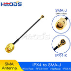 5PCS SMA/RP-SMA Female to IPX MHF4 U.FL RF Plug Pigtail Cable Antenna IPX4 to SMA Male for Mini 0.81mm Wireless Card Router
