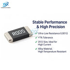 10PCS 2512 Alloy Resistor 0.001Ω~0.5Ω 1% 2W 3W Precision Low Ohm Resistencia for DIY Electronics Power Sensing SMD Chip Type