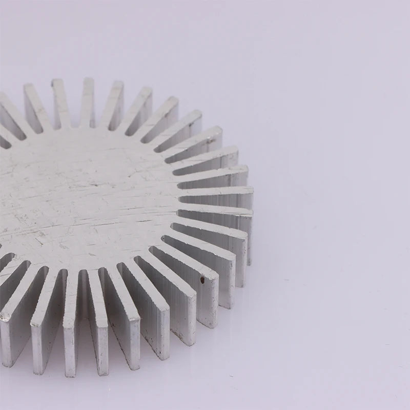 COB Radiator Diameter 50mm 3~7W High Power Led Heatsink Sunflower Solid Radiator Round Alloy Aluminum