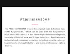 Raspberry Pi High Quality HQ Camera Module 12.3MP IMX477 sensor support for C- and CS-mount lenses