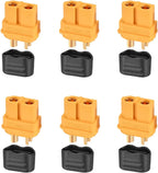 XT60H (XT60 Upgrade) Connectors, XT60H Male Female Bullet Connectors Plugs with Sheath for Lithium Battery RC Planes Car