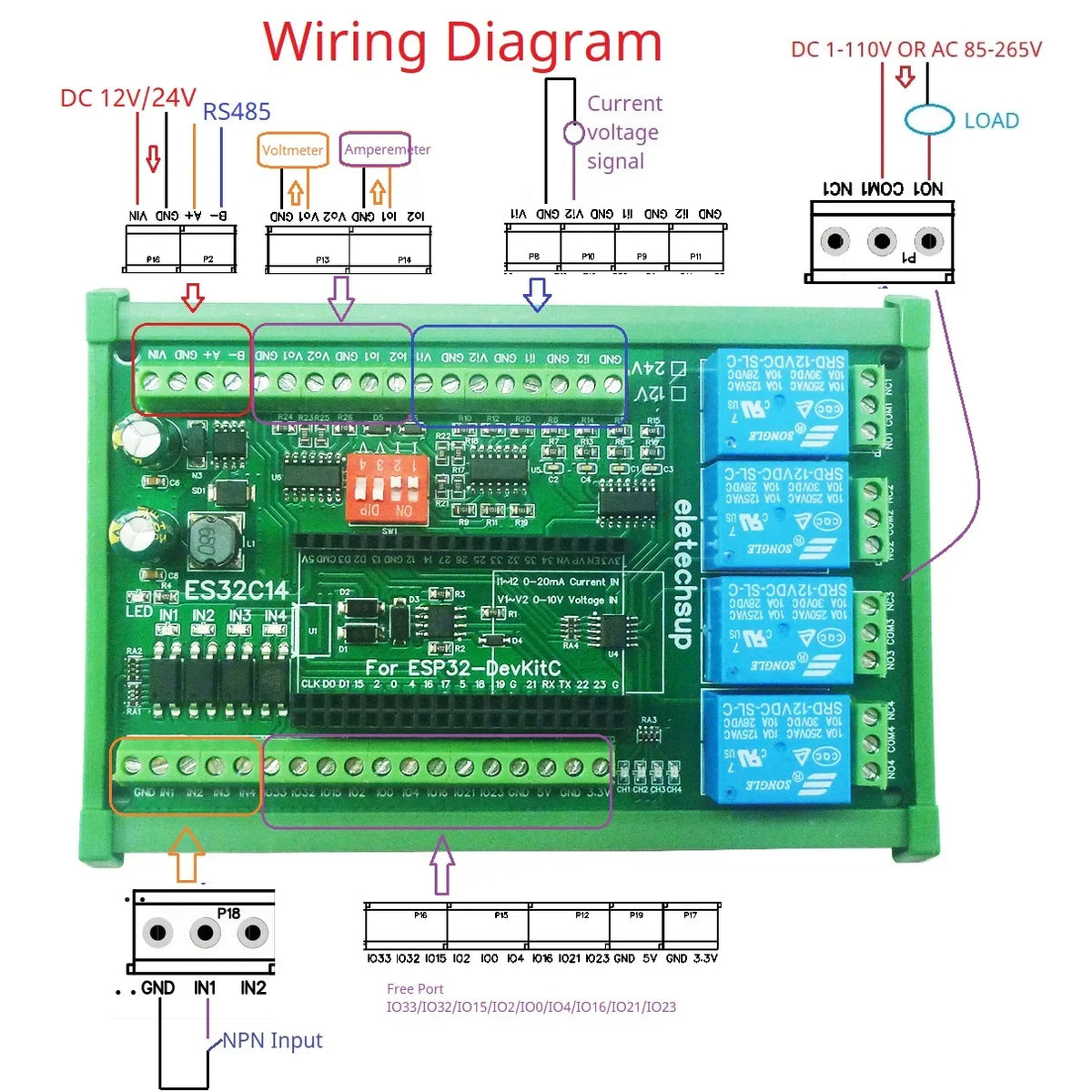 High-Quality ESP32 Expansion Board RS485 Modbus Module for Arduino PLC Smart Home IOT DIY - Integrated Circuit Technology