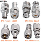 4 Piece SMA BNC UHF To SMA MCX MMCX BNC TNC UHF SO239 PL259 N F Type SMB RF Coaxial Coax Adapter Connector Combination