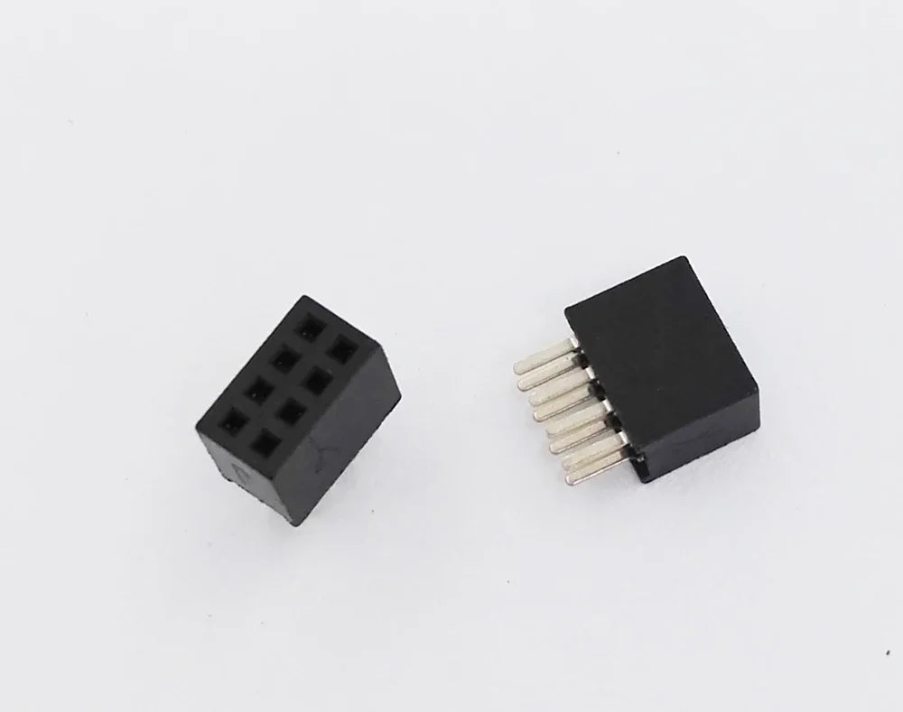 10Pcs 2.54mm Straight Dual 2X2/3/4/5/6/7/8/9/10/11/12/18/20/24/25/30/40P PH8.5mm Double Row Gold Rohs PCB Female Header Socket