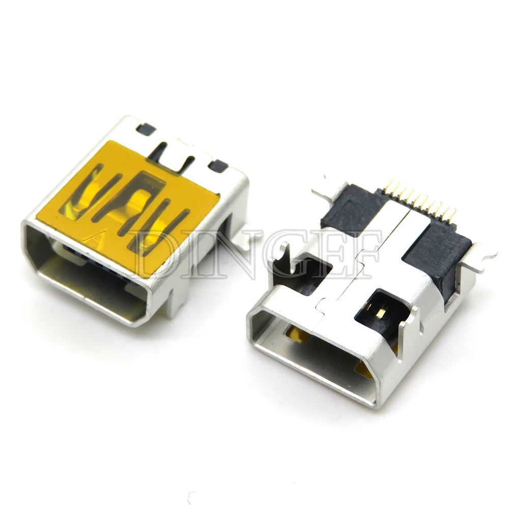 20PCS 5 Pin 10 Pin SMT Socket Connector Micro USB Type B Female Placement 12 Models SMD DIP Socket Connector