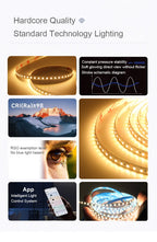 5mm 8mm Led Strip Light RA98 10mm PCB 2700K 3000K 3500K 4000K 5000K 6000K 5m 10m 24V 2835 120 240 LEDs Flexible Tape Lighting