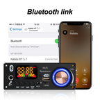 160W Amplifier Bluetooth 5.1 MP3 Decoder Board 2*80W Audio Player 12V DIY MP3 Player Car FM Radio Module TF USB Mic Record Call