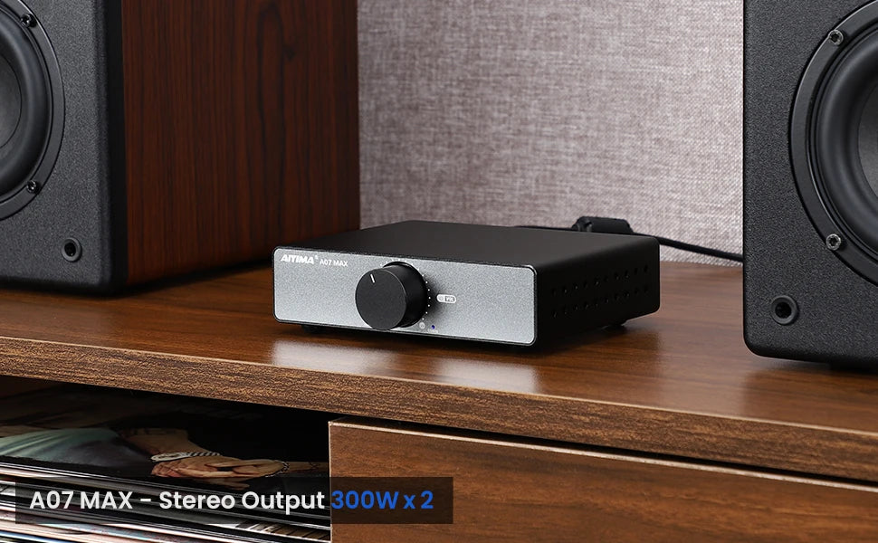 AIYIMA A07 MAX TPA3255 Audio Power Amplifier 2.0 Stereo Amplify 300Wx2 PBTL Mono Sound Amplifier 600W Home Speaker Amplificador