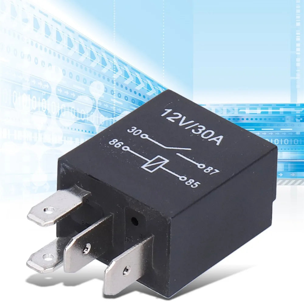 10 Pcs Relay Kit 4 Pin/5Pin Violet Relay 12V 30A 36.6*23*15.5mm Automobile Relay Automotive Relay Vehicle Electrical