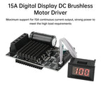 DC 6-72V BLDC Three Phase DC Brushless Motor Controller PWM High Power 1600W 20A Hall Motor Control Driver Board Motor Regulator