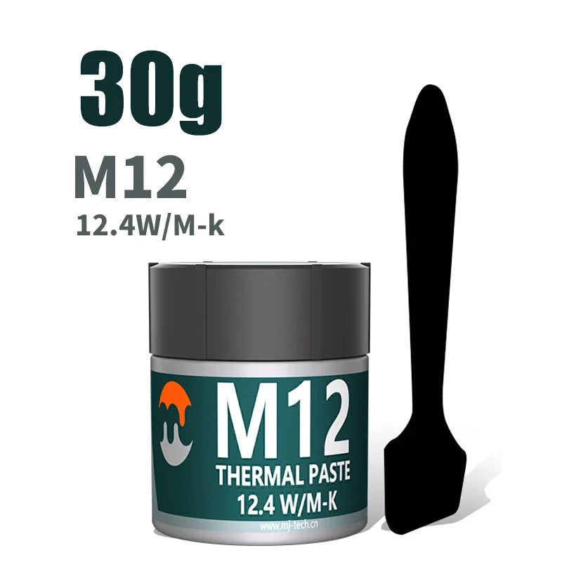 New High Performance Thermal Grease M12 Thermal Paste Plaster Pasta Termica 12.4W/mK 1/4/8/15/30g For CPU/PS5/LED/Desktop PC