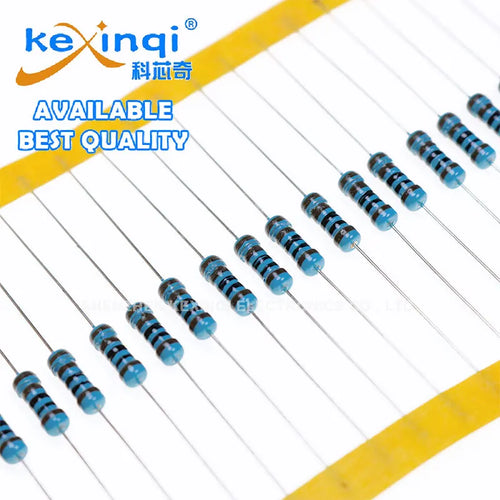 (50pcs) 1/2W Metal Film Resistors 1% 0.5W 1M 100R 100K 10K 120R 1K 10R 22K 330R 4.7K 470R Ohm Resistance