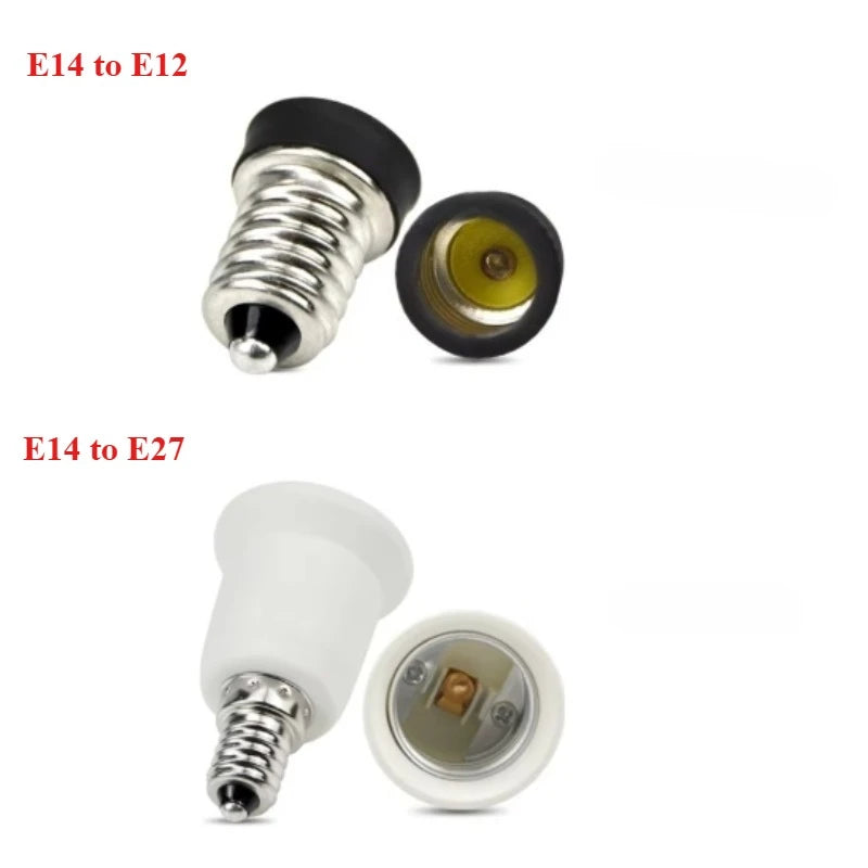 4PCS E27 E14 GU10 G9 E12 B22 Fireproof LED CFL Lamp Holder Converter Light Socket Bulb Base Spliter Extension Adapter