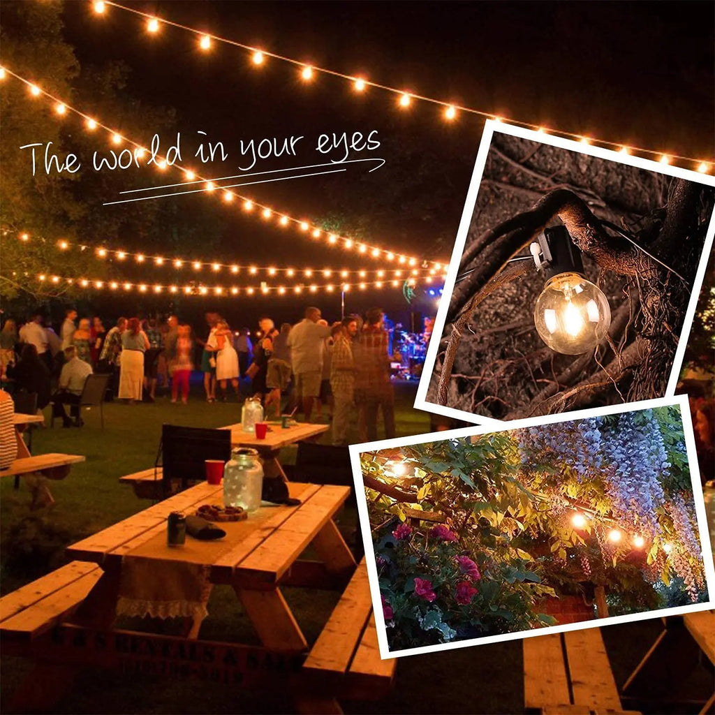 G40 LED String Light Replacement Bulbs E12 220V 110V Globe Light Bulb Warm White 2200K 10W Equivalent Indoor Outdoor Decor