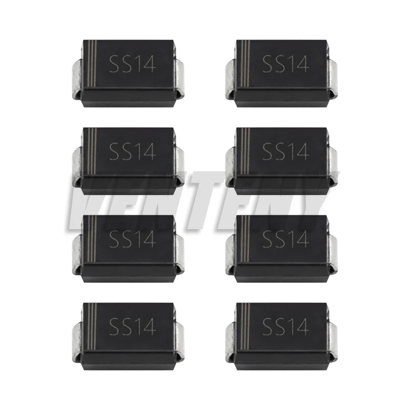 90PCS Rectifier Diode SS14 SS24 SS34 1N4007 1N4001 1N4004 SS16 SS26 SS36 SMD Schottky Diode Assort Kit