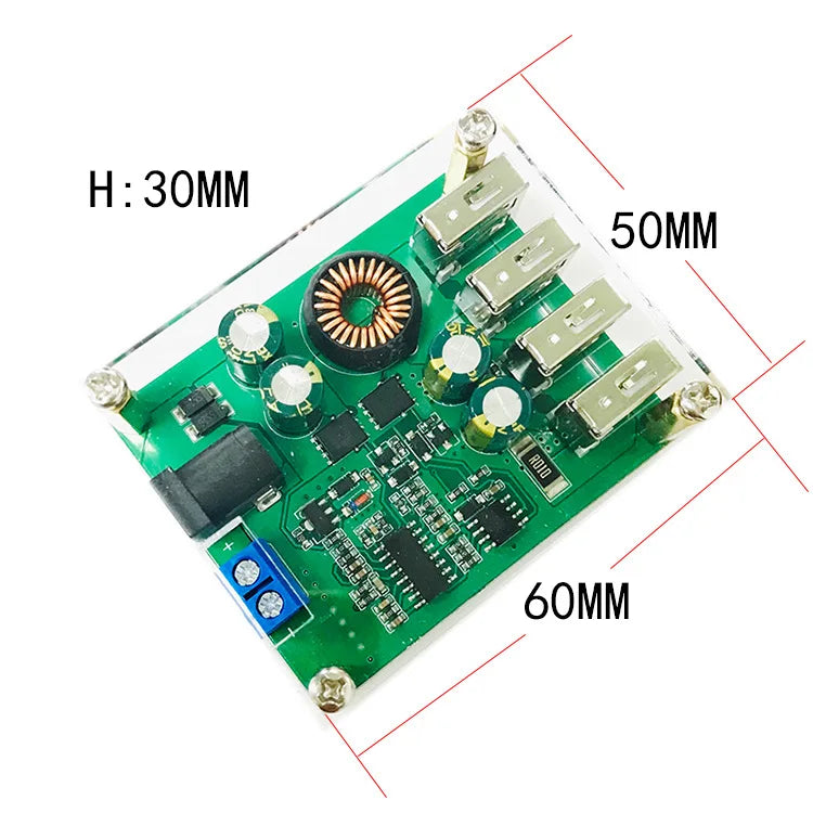5A DC Step Down Converter 12V 24V 36V 48V 60V to 5V USB Power Supply Module For Car Motorcycle Electric Scooter