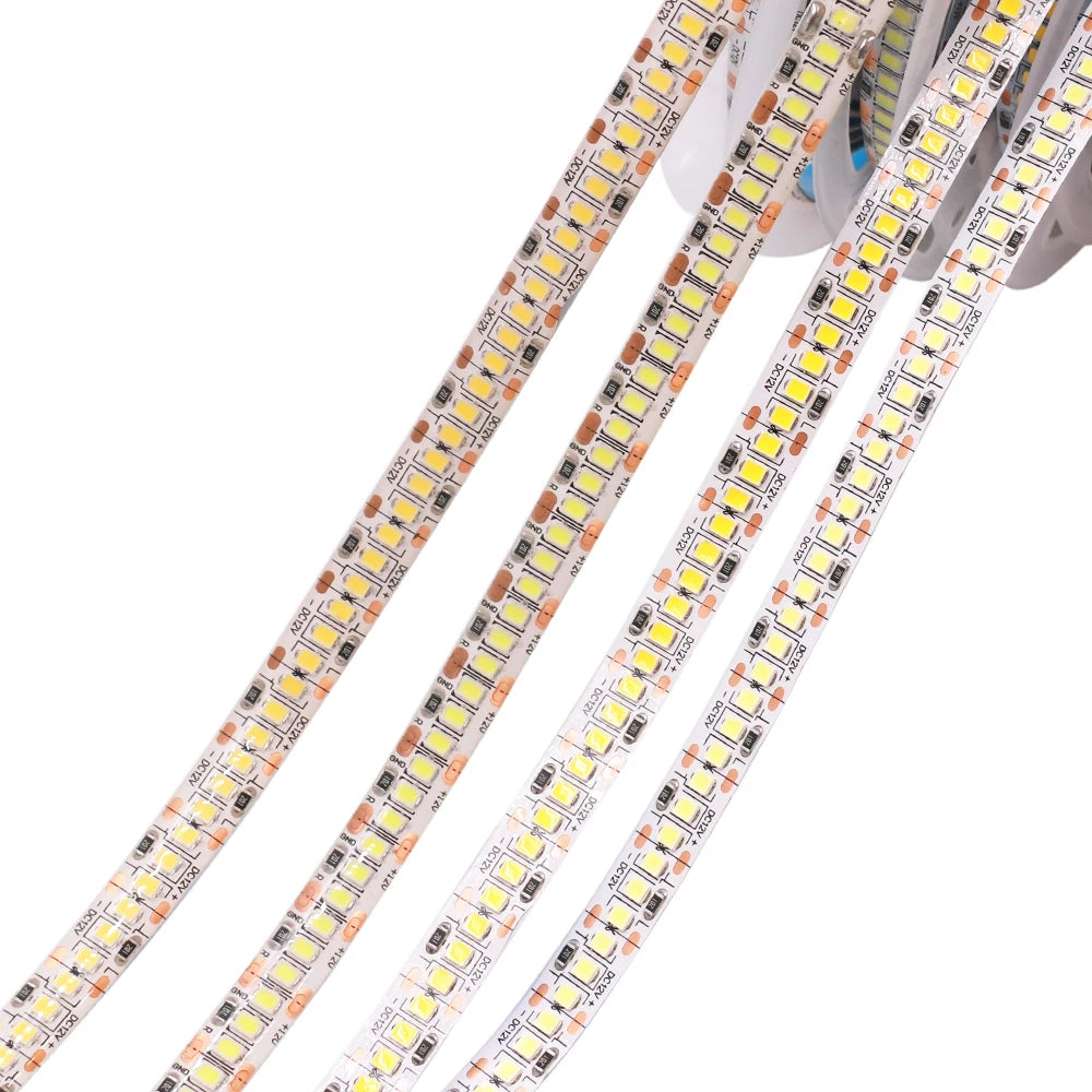 12V 5m SMD 2835 2025 LED Strip Light DC 480 240 120 LEDs Tape Flexible LED Lights Indoor Lingting for Home Waterproof IP65 IP67