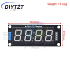 TM1637 LED Display Module for Arduino 4 Digit Tube 7 Segment 0.56 inch Time Clock Indicator Module Red Blue Green Yellow White