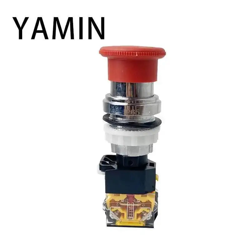 EX Emergency Stop Push Button Switch Explosion-proof Metal Aluminium Alloy Mushroom Head 4 Screws Terminals