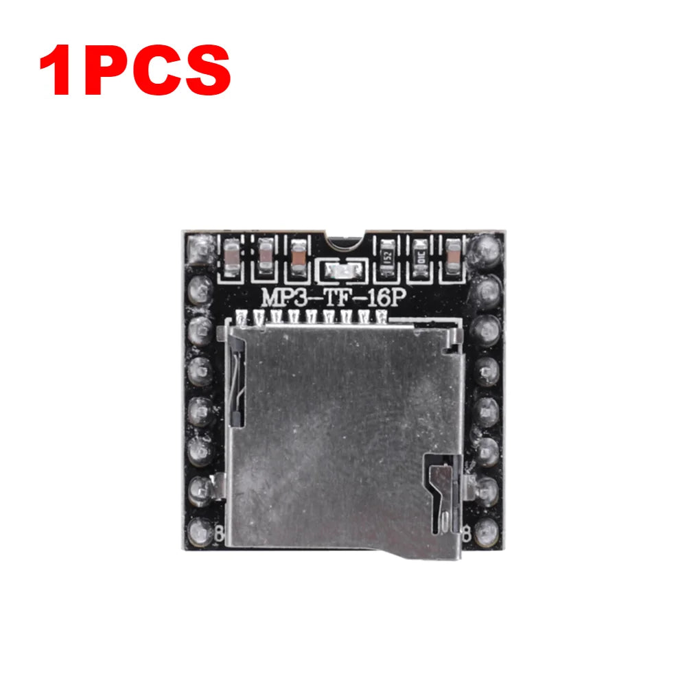 1-5PCS DFPlayer Mini MP3 Player Module V3.0 16P Support TF Card U-Disk Mini MP3 DF Player Audio Voice Module Board for Arduino
