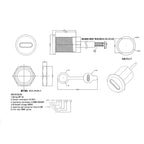 2Pin 4Pin 5Pin 6Pin USB-C Connector Type-C Waterproof PH 2.0 Nut Locking Panel Mounting TPC Waterproof Fast Charging Jack Por