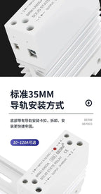 Solid State Relay With Heatsink 40DA Rail-Mount Integrated SSR Module Single-Phase Small 25A DC Control AC 10AA 25AA 40AA 60AA