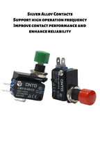 Micro Switch CMV10 081C, Short Roller Lever, Flame‑retardant Plastic Housing, Silver Contact, 1NO 1NC 16A 250VAC for Househ