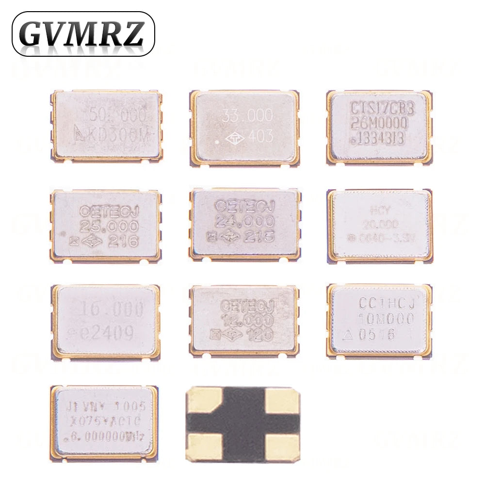 5PCS 5*7 5070 Active Crystal Oscillator SMD OSC 6Mhz 10Mhz 20Mhz 24Mhz 25Mhz 33Mhz 50Mhz 7050 New Crystal Oscillator 4PIN