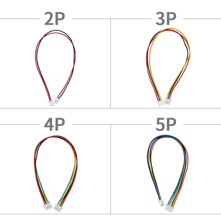 10pcs  1.25 2/3/4/5/6/7/8/9/10 Pin Micro 1.25MM Single/double Head Male Plug with 10cm 15cm 20cm Wire Connectors