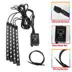 Led Motorcycle Atmosphere Light Decorative Ambient Light Strip Neon Lamp Flexible RGB APP 12V For Harley Yamaha Kawasaki Suzuki