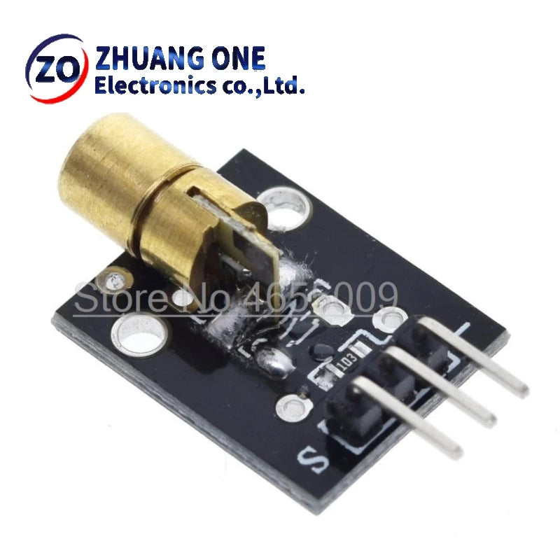 KY-008 3pin 650nm Red Laser Transmitter Dot Diode Copper Head Module for arduino DIY Kit