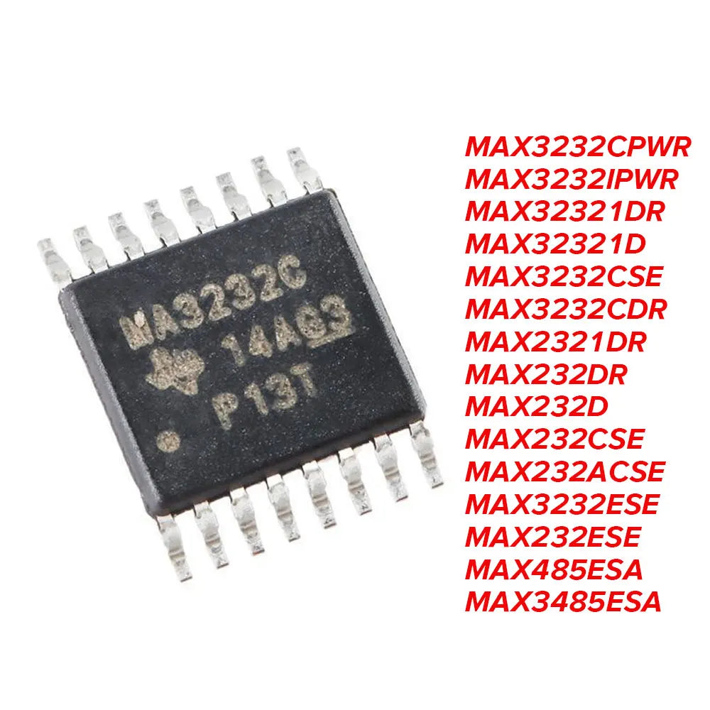 5PCS MAX3232CPWR MAX3232 IPWR MAX232 MAX485 MAX3485 MAX3485ESA IDR DR ESA ESE  SOP16 TSSOP16