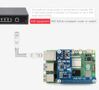 Raspberry Pi5 PoE MINI HAT G Power over RJ45 Ethernet 802.3af/at Moudle for Pi 5