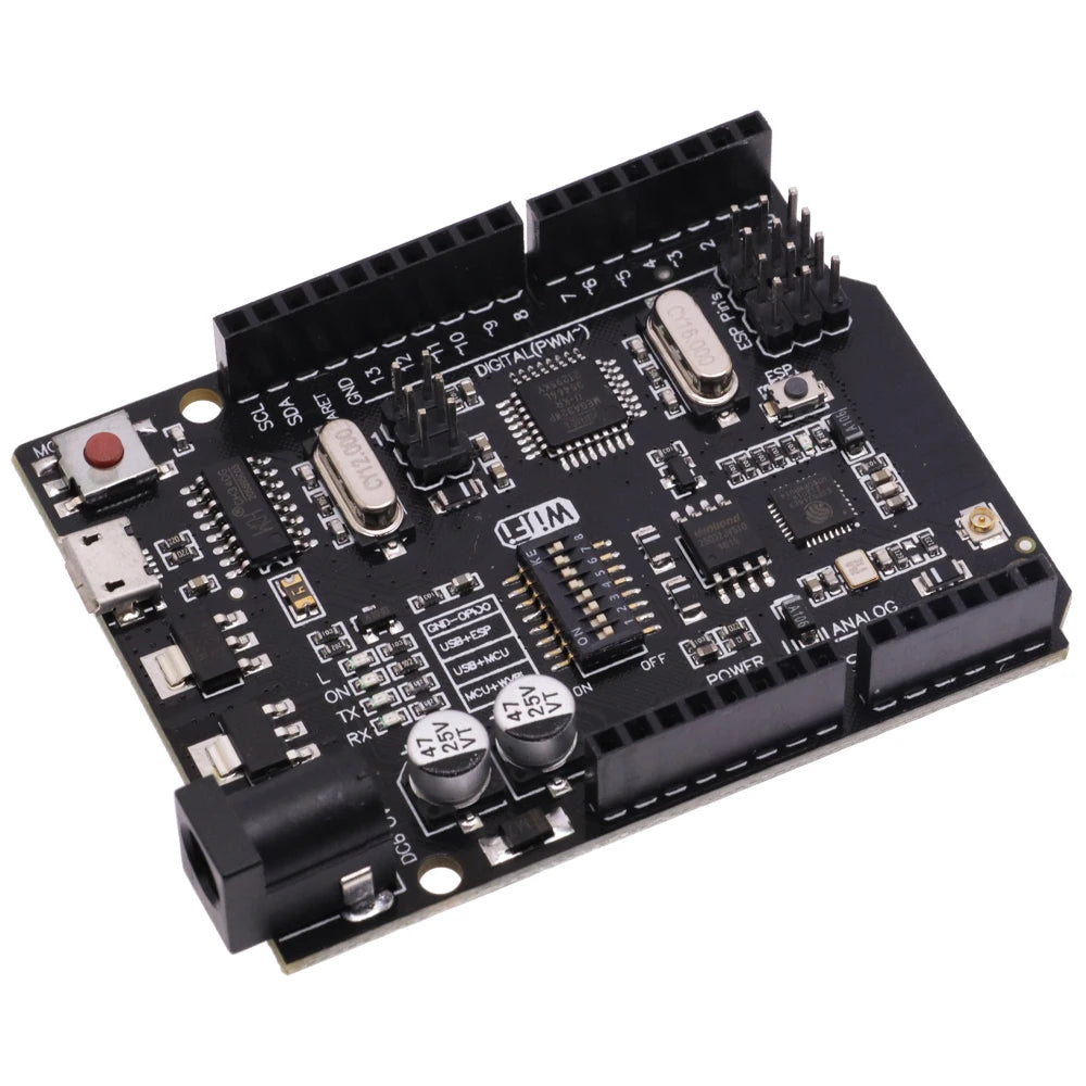 For UNO R3 + WiFi ATmega328P+ESP8266 (32Mb memory) USB-TTL CH340G For Arduino Uno NodeMCU WeMos ESP8266 One New Arrival