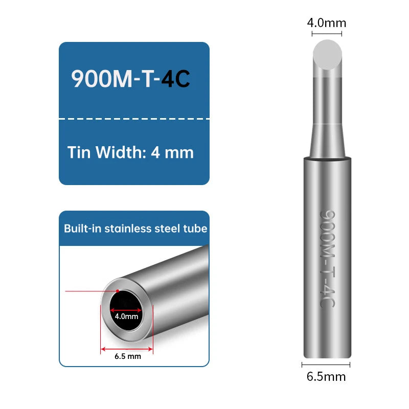 Handif 900M Soldering Iron Tips Lead-Free Pure Cooper Soldering Station Sting 900m Fit 936/937/938/969 Solder Station