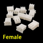 100Pcs/Lot XH2.54 Connector JST 2/3/4/5Pin Female Housing Plastic Shell Plug XH Male/Female Pin Header Dupont Wire Connector