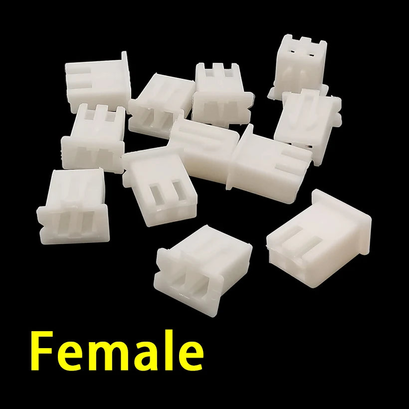 100Pcs/Lot XH2.54 Connector JST 2/3/4/5Pin Female Housing Plastic Shell Plug XH Male/Female Pin Header Dupont Wire Connector