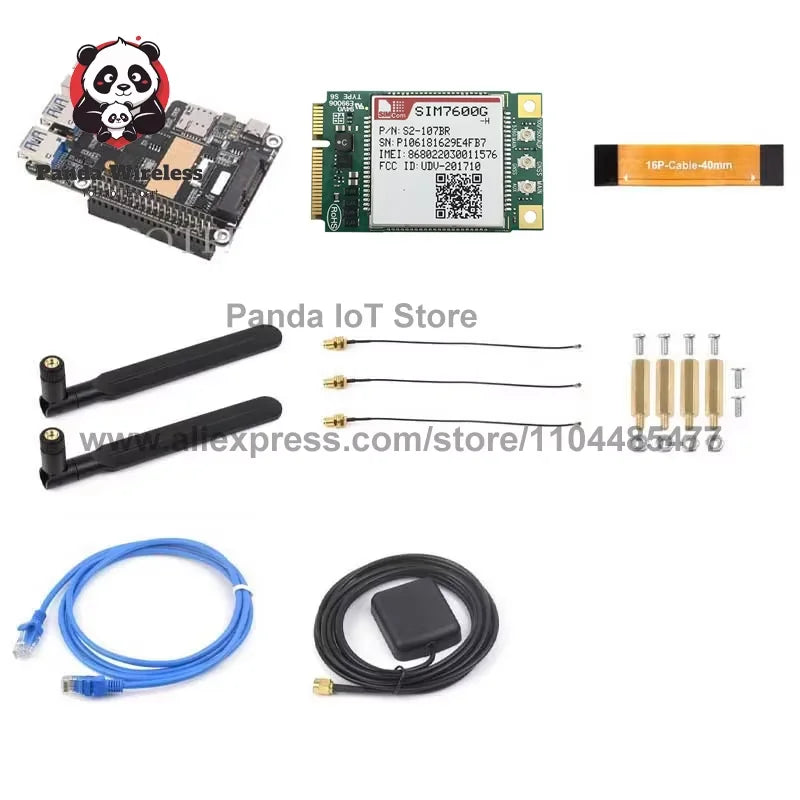 STOCK! Rasberry Pi 5 PCIe Mini PCIe 4G LTE Gigabit Ethernet USB HUB HAT with SIM7600E SIM7600SA-H SIM7600G EC25-AUX EG25 Module