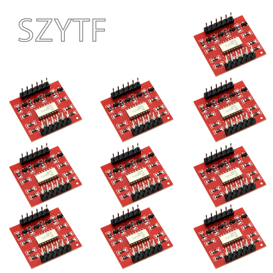 1-10PCS TLP281 4-Channel Opto-isolator IC Module For Arduino Expansion Board High And Low Level Optocoupler Isolation 4 Channel