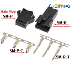 10PCS SM 2.54mm 2-12Pin Male Female Housing 50PC Terminal SM-2P SM-2R Plug Air Docking Plug/Receptacle Housing Bar Connector