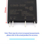 1/5/10Pcs Relay Module G3MB-202P G3MB 202P DC-AC SSR Input 5V/12V/24V DC Output 240V AC 2A Solid State Relay Module